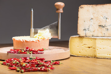 Italian cheese with peppers