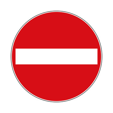 Verkehrsschild Verbot der Einfahrt 