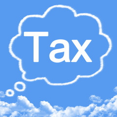 Cloud shaped as Dream tax