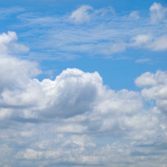 Naklejka na ściany i meble blue sky and beautiful clouds