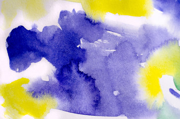 Abstract hand drawn watercolor background.