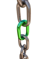 Obraz premium 3D Isolated Chain Illustration