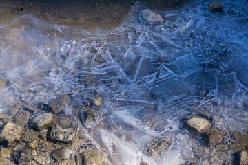 Cracked Ice on Beach