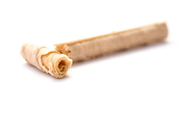 crispy sweet rolls on a white background