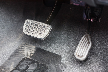 brake pedal of the car