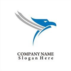 Blue Bird Aircraft on the Blue Sky Icon logo