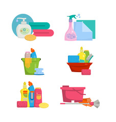 Items for the house cleaning.