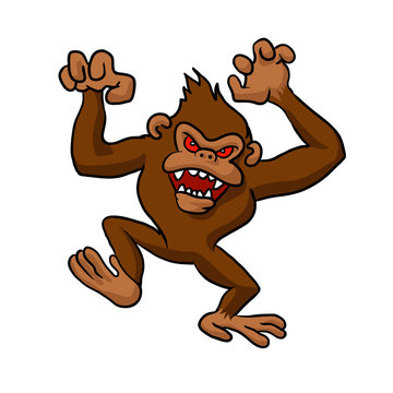 Angry Monkey Cartoon