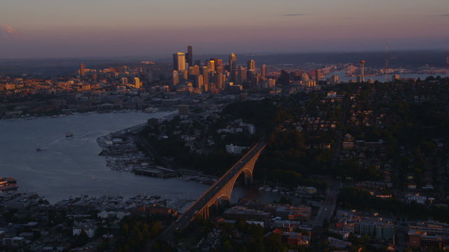 Aerial view of seattle