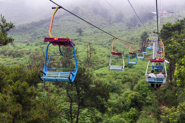 Cable car on Yao Mountain