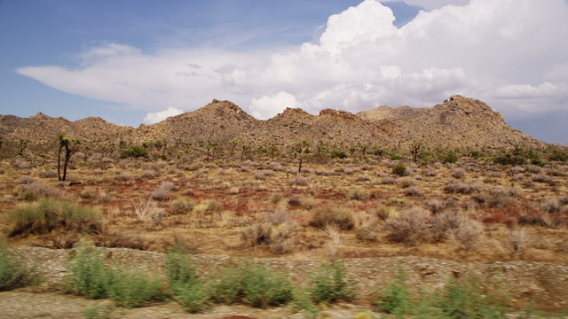 Traveling through the desert