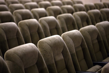 Obraz premium Empty comfortable seats in theater, cinema