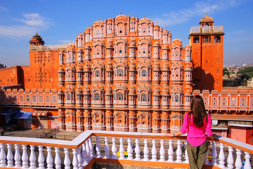 Hawa Mahal - Palace of the Winds in Jaipur, Rajasthan, India.