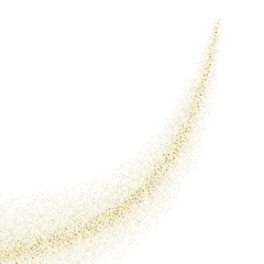 Vector gold glitter wave abstract background