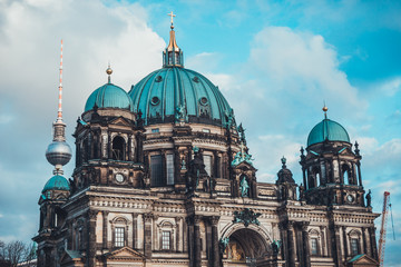 Fototapeta na wymiar Berlin Cathedral with umbrella type dome