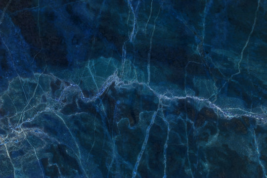 Blue Dark Marble Texture For Background