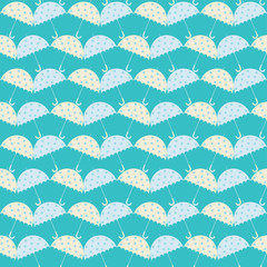 Seamless vector background with decorative umbrellas. Print. Cloth design, wallpaper.