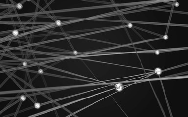 Abstract polygonal space low poly dark background