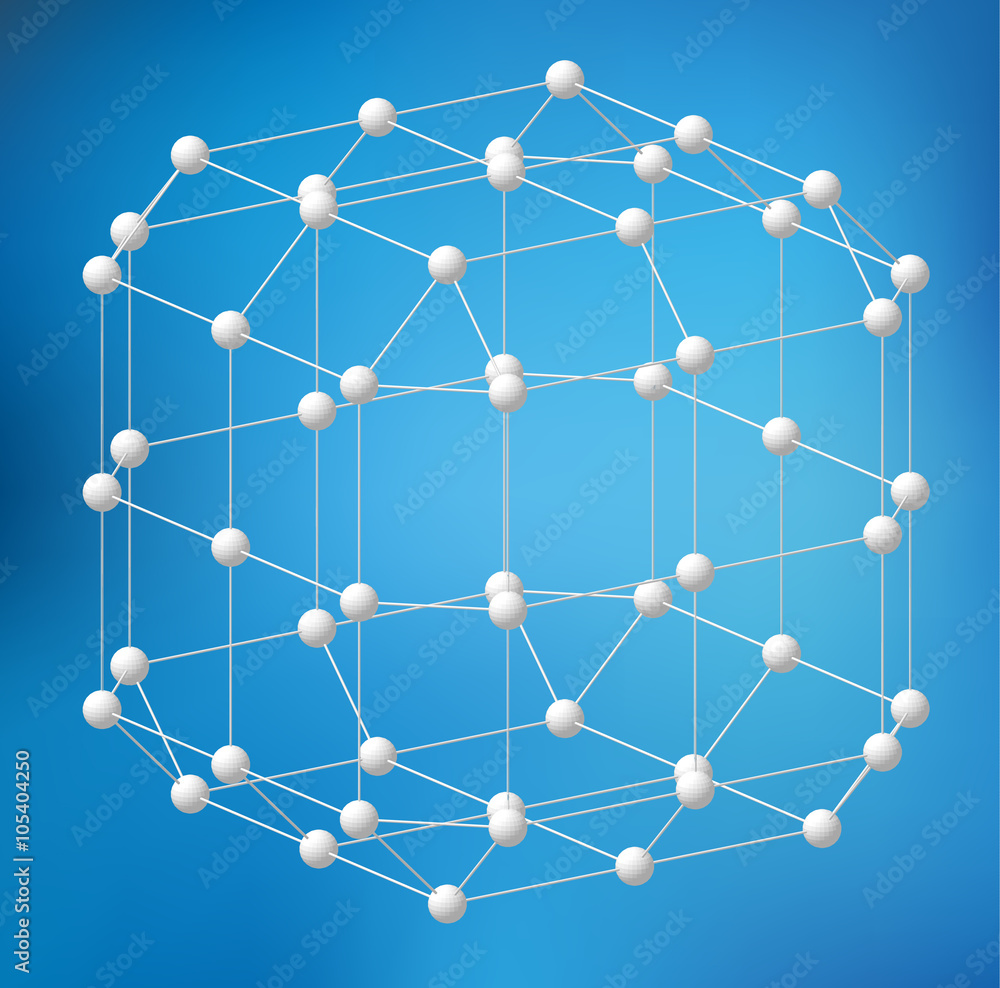 Poster abstract creative concept vector background of geometric shapes - cube. design style letterhead and 