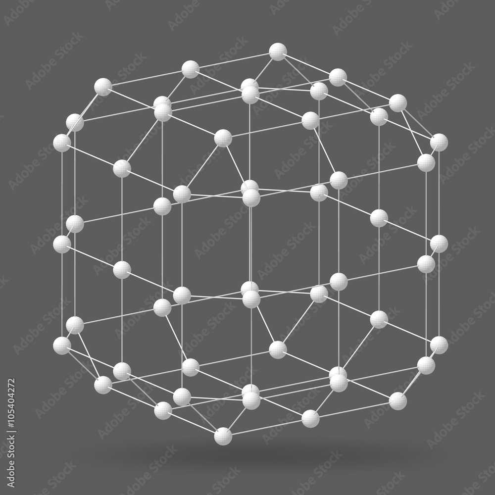 Poster abstract creative concept vector background of geometric shapes - cube. design style letterhead and 