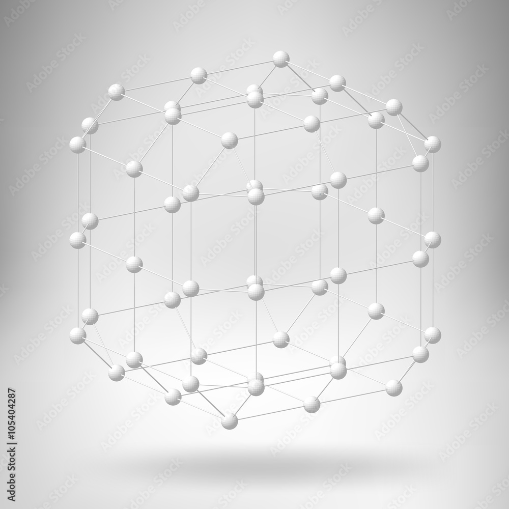 Poster abstract creative concept vector background of geometric shapes - cube. design style letterhead and 