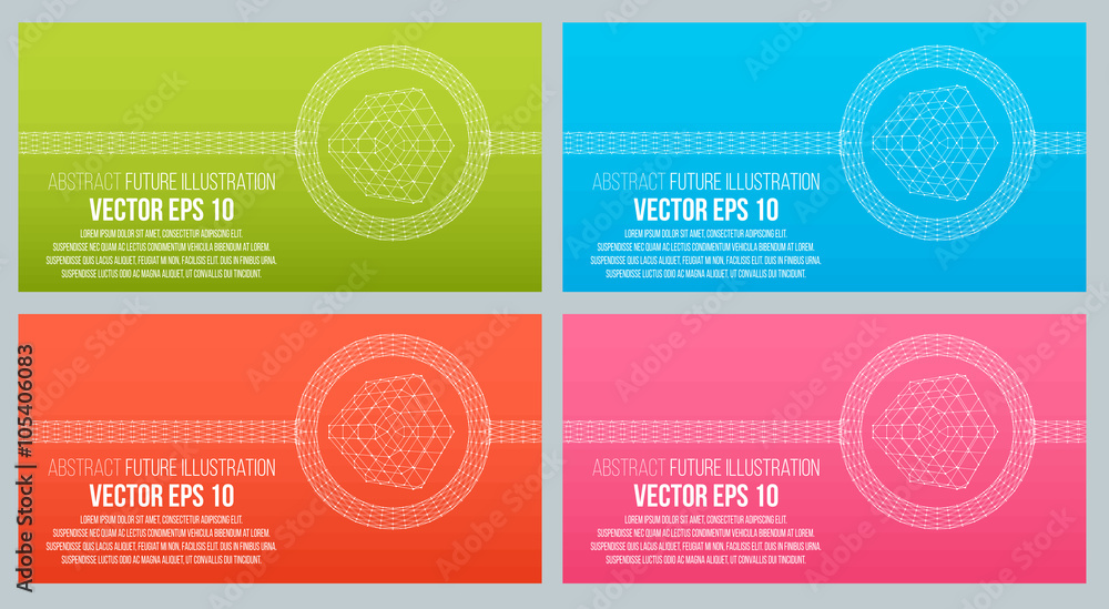 Aufkleber eps 10 vector illustration. abstract background with geometric design elements. vector design style 