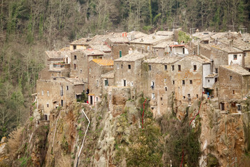 Obraz premium Calcata Panoramical View - detail