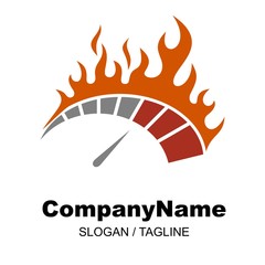 car race logo icon Vector