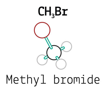 CH3Br Methyl Bromide Molecule