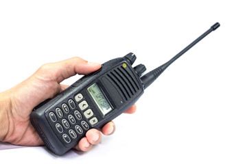 Hand held VHF/UHF frequency radio for communication