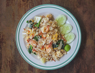 fried rice with seafood