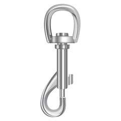 Carbine hook token, stainless steel