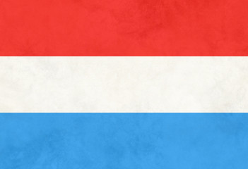 Luxembourg vintage flag
