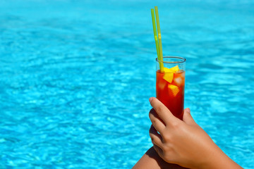 Female beauty enjoying her summer vacation