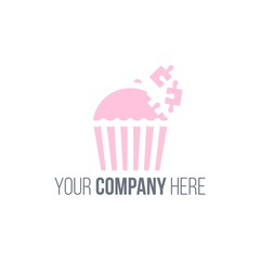 cupcake logo icon Vector