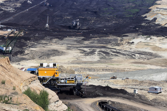 open pit coal mine mining industry