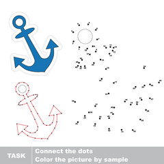 Anchor. Vector numbers game.