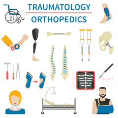 Traumatology And Orthopedics Icons