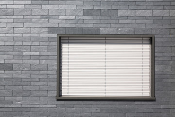 Schieferfassade mit Fenster