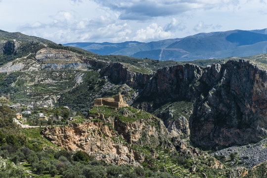 Lanjaron Castle in Lanjaron, Granada province, Andalusia, Spain