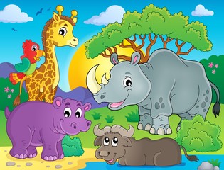 African fauna theme image 3