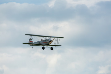 Remote control biplane in air