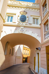Obraz na płótnie Canvas Street in Monaco Village in Monaco Monte Carlo