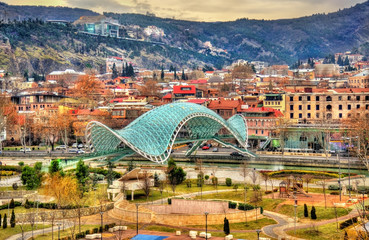 Bridge of Peace in Tbilisi, Georgia