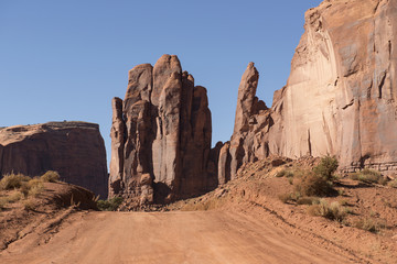 Fototapeta premium Desierto de rocas en el Monument Valley, Utah, USA