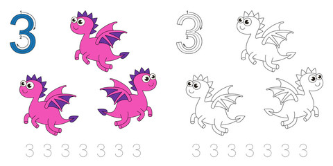 Tracing worksheet for figure 3