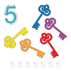 Tracing worksheet for figure 5