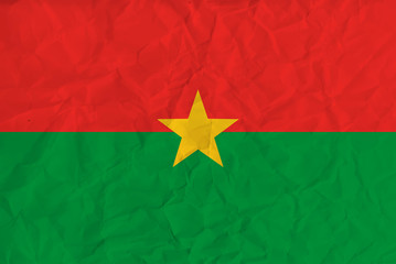 Burkina Faso paper  flag