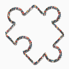 people  puzzle designer icon