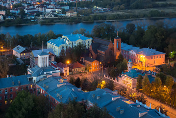 Beautiful night cityscape in Tver